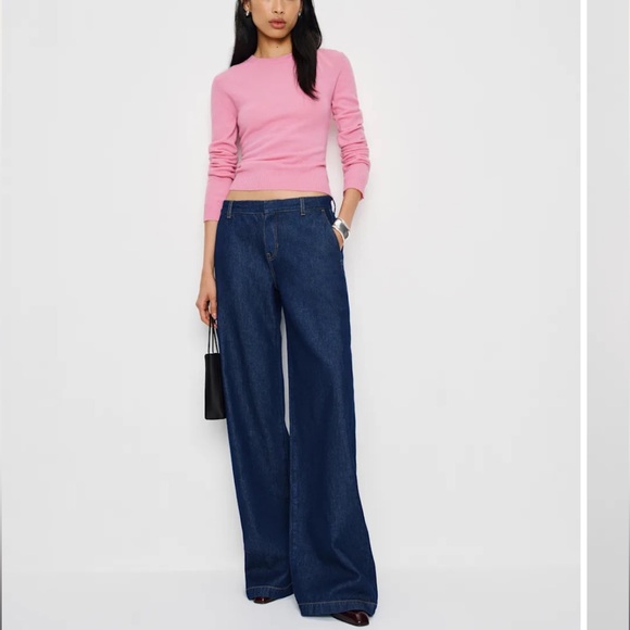 Reformation Cashmere Crew Sweater NWT - Picture 4 of 5